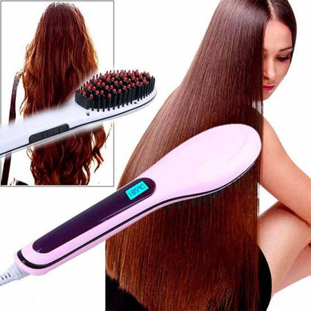 PIASTRA ELETTRICA IONICA LCD SNODA LISCIA CAPELLI SPAZZOLA TEMPERATURA HQT-906 Bellezza/Cura dei capelli/Strumenti per lo styling/Piastre per capelli Trade Shop italia - Napoli, Commerciovirtuoso.it
