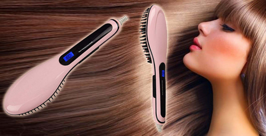 PIASTRA ELETTRICA IONICA LCD SNODA LISCIA CAPELLI SPAZZOLA TEMPERATURA HQT-906 Bellezza/Cura dei capelli/Strumenti per lo styling/Piastre per capelli Trade Shop italia - Napoli, Commerciovirtuoso.it