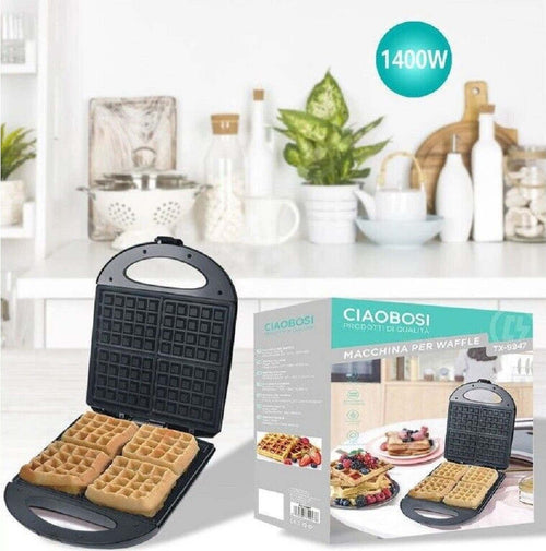 Piastra Elettrica Macchina Per Waffle 1400w Con Rivestimento Antiaderente Tx-9947 Casa e cucina/Elettrodomestici per la cucina/Macchine per Waffle Trade Shop italia - Napoli, Commerciovirtuoso.it