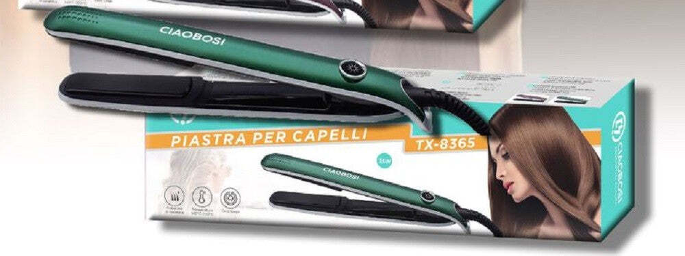 Piastra Elettrica Per Capelli Lisci Ferro Ondulati 35 Watt Ceramica Ptc Tx-8365 Bellezza/Cura dei capelli/Strumenti per lo styling/Piastre per capelli Trade Shop italia - Napoli, Commerciovirtuoso.it