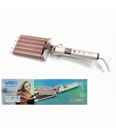 Piastra Ferro Arricciacapelli Professionale Con 5 Onde Da 18 Mm Max 230°c V-528