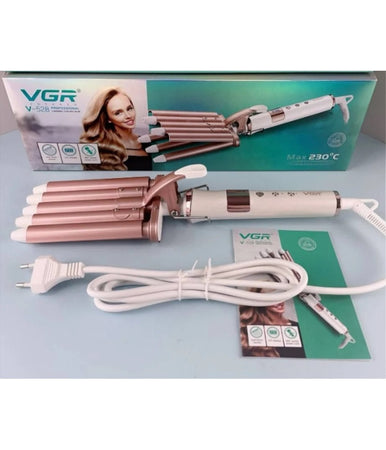 Piastra Ferro Arricciacapelli Professionale Con 5 Onde Da 18 Mm Max 230°c V-528