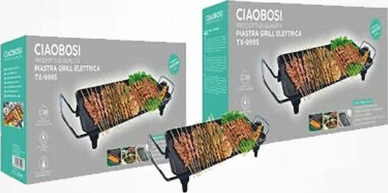 Piastra Griglia Elettrica Potenza 1400w Cucina Con 2 Piastre Di Cottura Tx-9995 Casa e cucina/Pentole padelle e pirofile/Pentole e padelle/Padelle grill Trade Shop italia - Napoli, Commerciovirtuoso.it