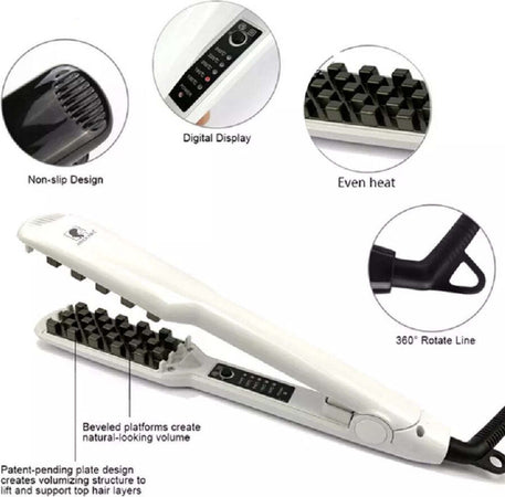 Piastra In Ceramica Tormalina Per Capelli Ondulati Professionale Styling Q-m377 Bellezza/Cura dei capelli/Strumenti per lo styling/Piastre per capelli Trade Shop italia - Napoli, Commerciovirtuoso.it