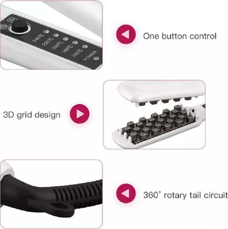 Piastra In Ceramica Tormalina Per Capelli Ondulati Professionale Styling Q-m377 Bellezza/Cura dei capelli/Strumenti per lo styling/Piastre per capelli Trade Shop italia - Napoli, Commerciovirtuoso.it