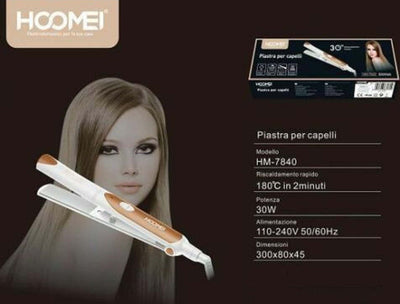Piastra Lisciante Per Capelli Professionale Effetto Lisci 30w Hoomei Hm-7840 Salute e Bellezza > Cura dei Capelli > Piastre per capelli Trade Shop italia - Napoli, Commerciovirtuoso.it