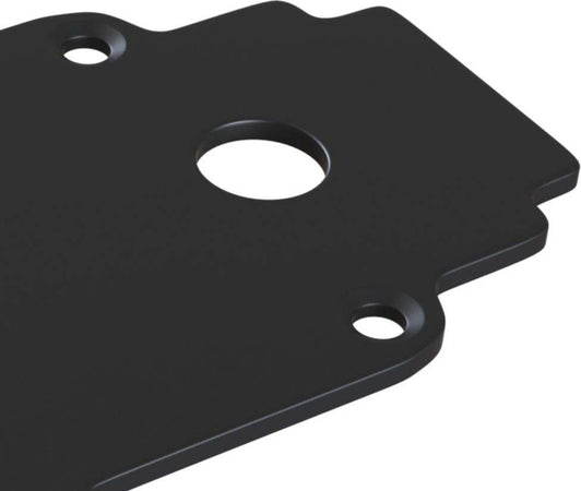 Piastra-Moderna-Per-Binario-Da-Incasso-Alluminio-Nero