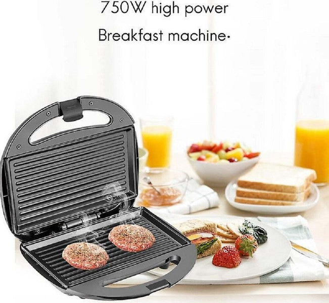 Piastra Panini Elettrica Doppia 3600W - Griglia In Ghisa Regolabile 50-300&deg;C Per Professionisti