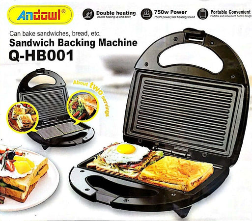 Piastra Panini Toast Bistecchiera Tostapane Griglia Grill Sandwich 750w Q-hb001 Casa e cucina/Elettrodomestici per la cucina/Piastre tostapane Trade Shop italia - Napoli, Commerciovirtuoso.it