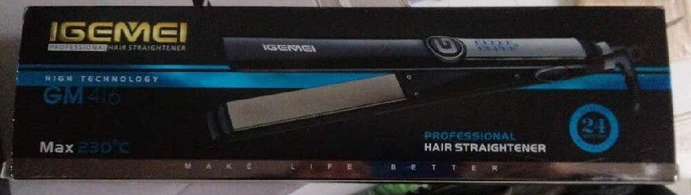 Piastra Per Capelli Gm416 Professionale Lisciante Ceramica Controllo Temperatura Bellezza/Cura dei capelli/Strumenti per lo styling/Piastre per capelli Trade Shop italia - Napoli, Commerciovirtuoso.it