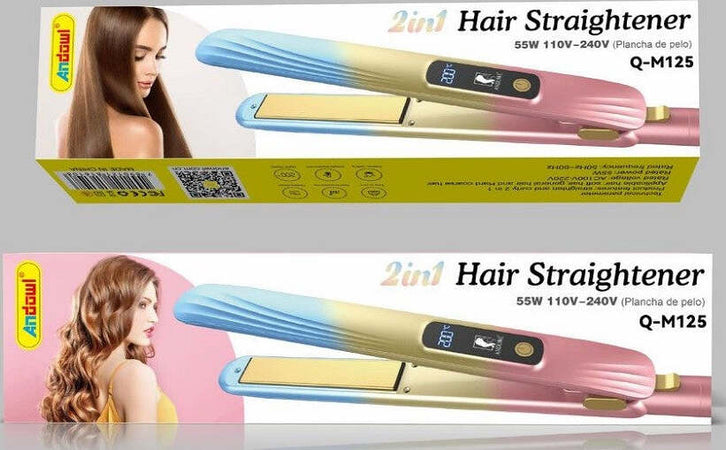 Piastra Per Capelli In Ceramica Professionale 2in1 Q-m125 Portatile Display Lcd Bellezza/Cura dei capelli/Strumenti per lo styling/Piastre per capelli Trade Shop italia - Napoli, Commerciovirtuoso.it