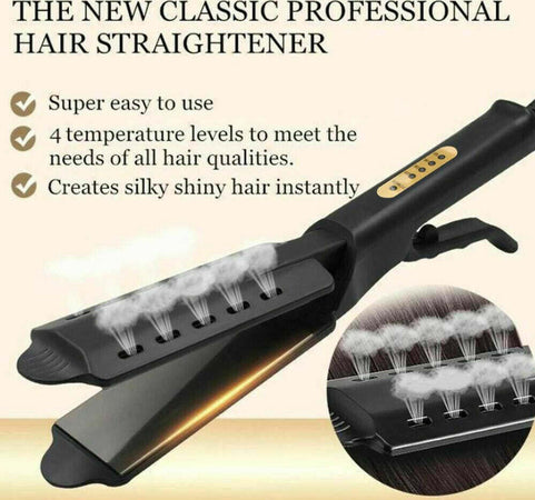 PIASTRA PER CAPELLI IONICO A VAPORE IN TORMALINA PROFESSIONALE SUPER LISCIANTE Bellezza/Cura dei capelli/Strumenti per lo styling/Piastre per capelli Zencoccostore - Formia, Commerciovirtuoso.it