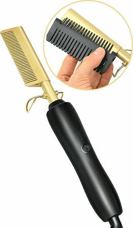 Piastra-per-capelli-lisci-pettine-lisciante-riscaldamento-elettrico-48W
