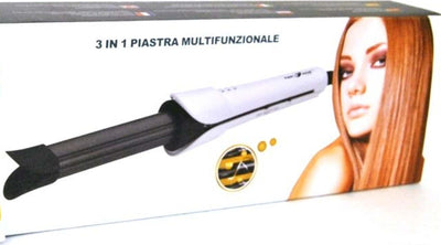 PIASTRA PER CAPELLI LISCI RICCI FERRO MULTIFUNZIONE 3 IN 1 IN CERAMICA 200°C PTC  Trade Shop italia - Napoli, Commerciovirtuoso.it