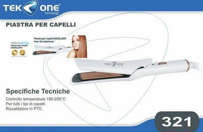 Piastra Per Capelli Tekone 321 Ergonomica Acconciatura Lisci Mossi Hair Style Salute e Bellezza > Cura dei Capelli > Piastre per capelli Trade Shop italia - Napoli, Commerciovirtuoso.it