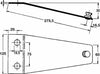 Piastra portacoltello adattabile PZ 116
