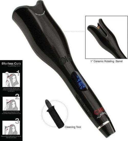Piastra-Spin-Boccoli-Perfetti-Curl-Effetto-Rotante-Ricci-Bigodini-Professionale