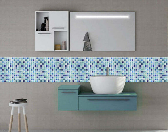 Piastrella 3d Mosaico Mattonella Parete Ritagliabili Murali Adesivi 30x30cm Celeste Casa, arredamento e bricolage > Accessori Casa > Stickers e Adesivi Trade Shop italia - Napoli, Commerciovirtuoso.it