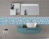 Piastrella-3d-Mosaico-Mattonella-Parete-Ritagliabili-Murali-Adesivi-30x30cm-Celeste