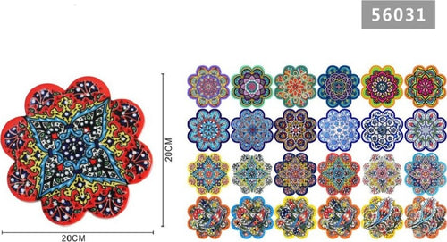 Piastrella Decorativa Sottobicchiere Forma Fiore Con Fantasie Ass. 20x20cm 56031 Casa e cucina/Utensili da cucina/Accessori vino e bar/Sottobicchieri Trade Shop italia - Napoli, Commerciovirtuoso.it