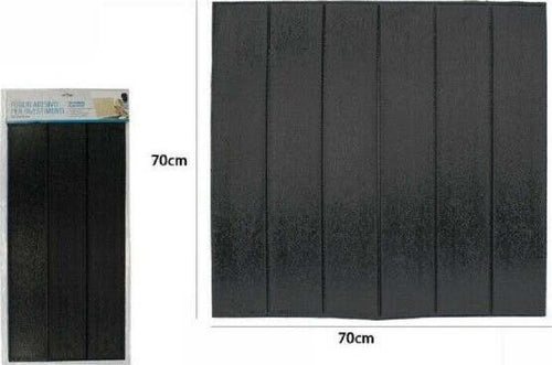 Piastrella-Mattonella-3d-Adesivo-Parete-Muro-Pannello-70x70cm-Legno-Nero-71103