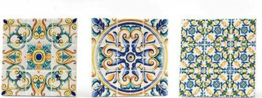 Piastrella Ornamentale Ceramica 11x11 Cm Terra D'amuri 4 Decori Assortiti 820854 Fai da te/Pitture trattamenti per pareti e utensili/Adesivi per piastrelle Trade Shop italia - Napoli, Commerciovirtuoso.it