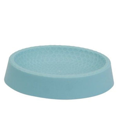 Piattino Per Sapone Azzurro Lavorato Portasaponetta Moderno Accessori Bagno 79796