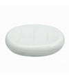 Piattino Per Sapone Ceramica Bianco Portasaponetta Moderno Accessori Bagno 79246