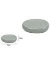 Piattino Per Sapone Ceramica Grigio Portasaponetta Moderno Accessori Bagno 79254