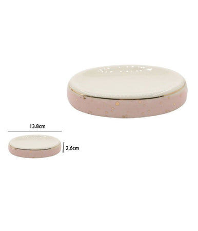 Piattino Per Sapone Ceramica Portasaponetta Moderno Accessori Arredo Bagno 79971