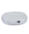 Piattino Per Sapone Saponetta Ceramica Bianca Decorato Piuma Argento Bagno 59900
