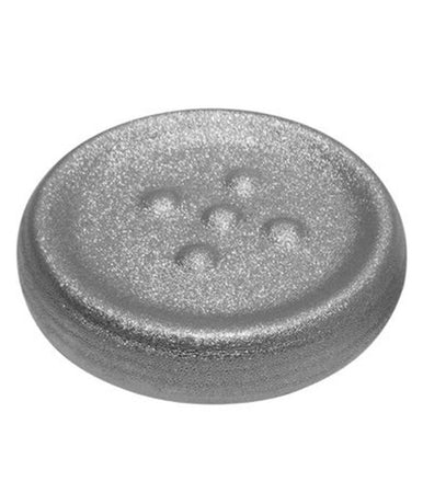 Piattino Porta Sapone Saponetta Argento Rigato Accessorio Arredo Per Bagno 59940