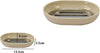 Piattino Porta Sapone Saponetta Beige Silver Accessori Bagno 12.5 X 9.5 Cm 79883 Casa e cucina/Bagno/Accessori e biancheria da bagno per bambini/Accessori/Dosatori e porta accessori/Piattini portasapone Trade Shop italia - Napoli, Commerciovirtuoso.it