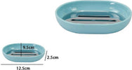 Piattino Porta Sapone Saponetta Celeste Silver Accessori Bagno 12.5x9.5 Cm 79889 Casa e cucina/Bagno/Accessori e biancheria da bagno per bambini/Accessori/Dosatori e porta accessori/Piattini portasapone Trade Shop italia - Napoli, Commerciovirtuoso.it