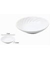 Piattino Porta Sapone Saponetta Ceramica Rigata Spirale Bianco Tondo Bagno 79959