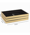 Piattino Porta Sapone Saponetta Oro A Righe Stile Moderno Arredo Bagno 10387