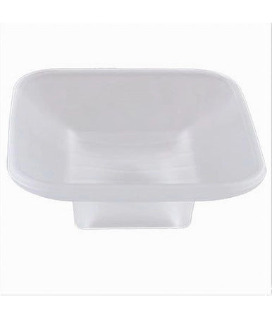 Piattino Ricambio Porta Sapone In Vetro Satinato Quadrato Bagno Accessorio 87264