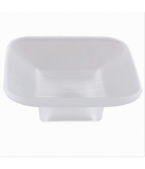 Piattino Ricambio Porta Sapone In Vetro Satinato Quadrato Bagno Accessorio 87264