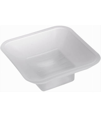 Piattino Ricambio Porta Sapone In Vetro Satinato Quadrato Bagno Accessorio 87264