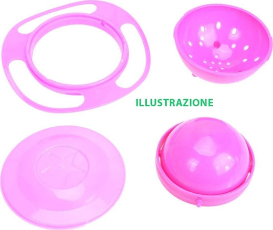 PIATTO 360° GIROSCOPIO CIOTOLA PLASTICA PRANZO CENA NEONATO A PROVA DI BAMBINO  Trade Shop italia - Napoli, Commerciovirtuoso.it