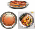 Piatto-Cottura-Grill-Titanio-Ceramica-Piano-Antiaderente-Senza-Fumo-Barbecue
