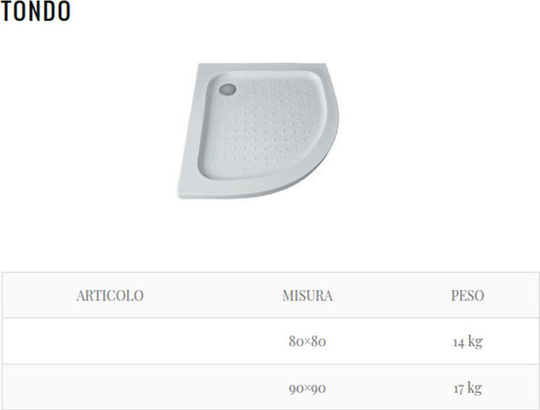 Piatto-Doccia-Acrilico-Semicircolare-scarico-incluso-altezza-5.5cm