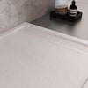 Piatto Doccia Mineral Marmo Bianco Scarico Laterale - Shopbagno.it