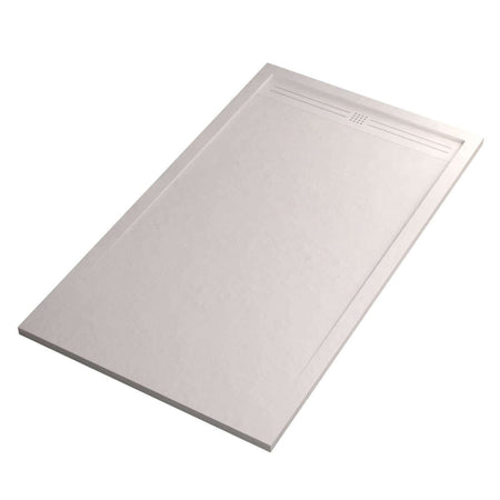 Piatto Doccia Mineral Marmo Bianco Scarico Laterale - Shopbagno.it