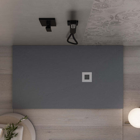 Piatto Doccia Mineralmarmo Ardesia effetto Pietra Antracite Fai da te/Attrezzature per cucine e bagni/Attrezzature per bagni/Docce e componenti doccia/Piatti doccia StileBagno - Roma, Commerciovirtuoso.it