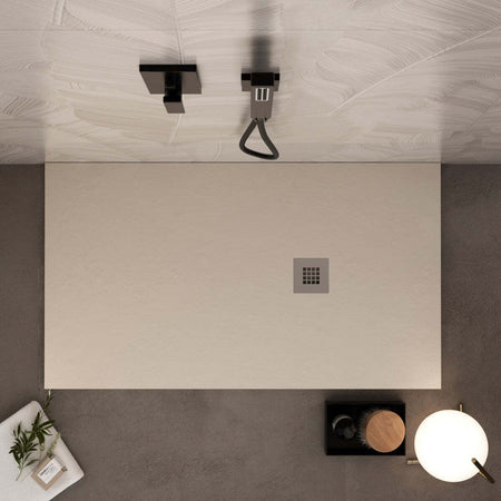 Piatto Doccia Mineralmarmo Ardesia effetto Pietra Crema Fai da te/Attrezzature per cucine e bagni/Attrezzature per bagni/Docce e componenti doccia/Piatti doccia StileBagno - Roma, Commerciovirtuoso.it