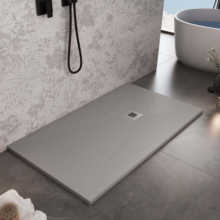 Piatto Doccia Mineralmarmo Ardesia effetto Pietra Grigio Chiaro Fai da te/Attrezzature per cucine e bagni/Attrezzature per bagni/Docce e componenti doccia/Piatti doccia StileBagno - Roma, Commerciovirtuoso.it