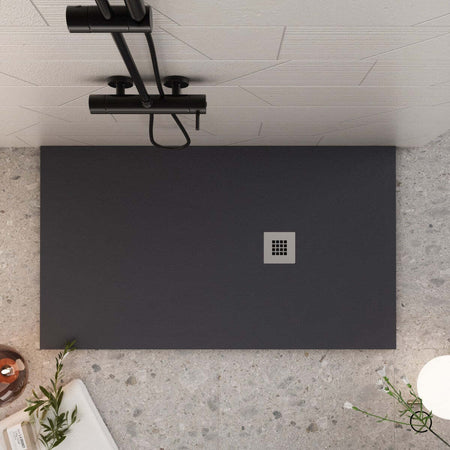 Piatto Doccia Mineralmarmo Ardesia effetto Pietra Nero Fai da te/Attrezzature per cucine e bagni/Attrezzature per bagni/Docce e componenti doccia/Piatti doccia StileBagno - Roma, Commerciovirtuoso.it