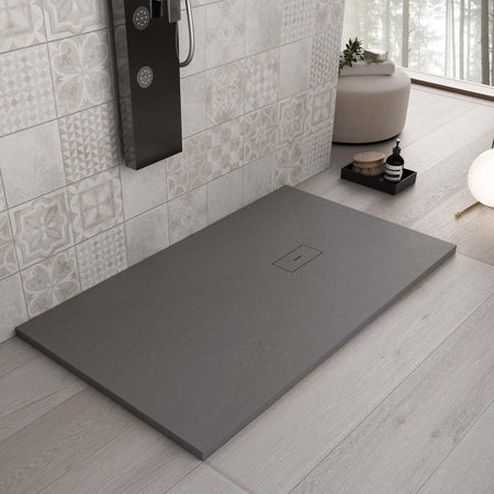 Piatto Doccia Mineralmarmo effetto pietra Antracite DUBAI Fai da te/Attrezzature per cucine e bagni/Attrezzature per bagni/Docce e componenti doccia/Piatti doccia StileBagno - Roma, Commerciovirtuoso.it