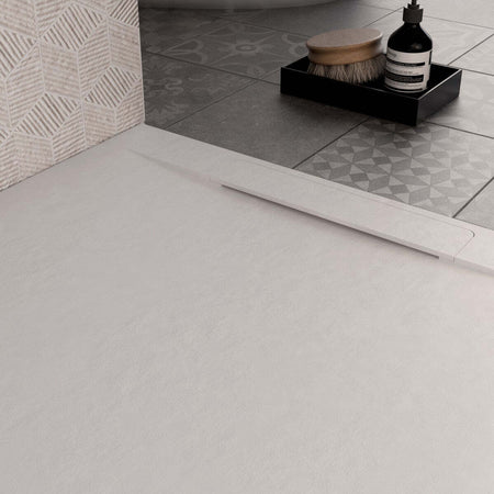 Piatto-Doccia-Mineralmarmo-effetto-Pietra-Ardesia-Bianco-Venice